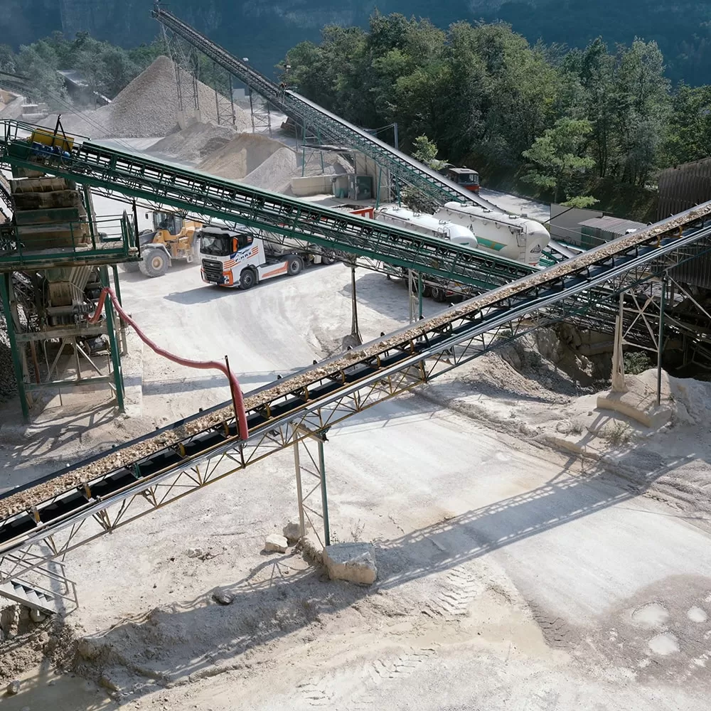 Dolomite extraction in Val Sugana Peroglio Dolomitic Aggregates quarry